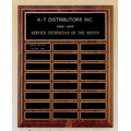 Perpetual Series Walnut Plaque w/ 24 Individual Plates (12"x15")